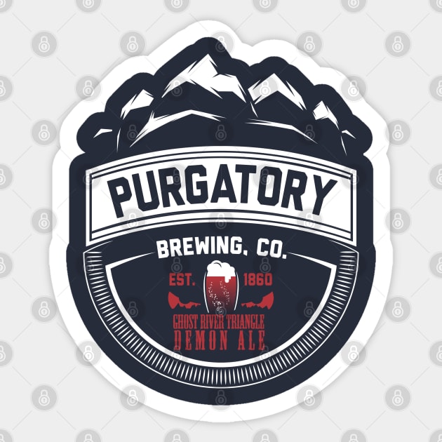 Purgatory Brewing Company Sticker by Purgatory Mercantile